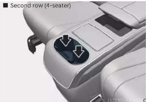 ■ Second row (4-seater)