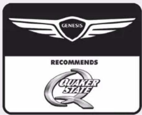 GENESIS RECOMMENDS QUAKER STATE