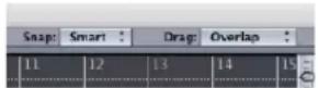 APPLE Logic Pro 7 - Snap and Drag Menus - 1