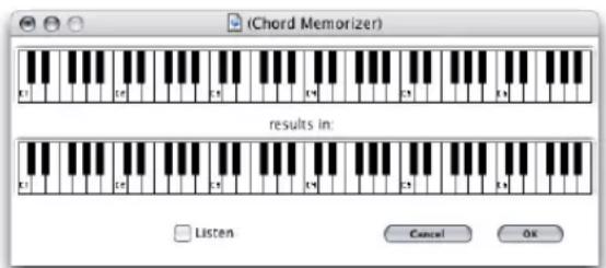(Chord Memorizer) results in: Listen Cancel OK