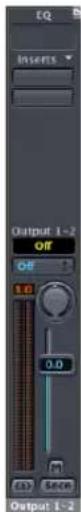 EQ Inserts Output 1-2 Off OFF 1.0 0.0 0.0 OK Cancel Output 1-2