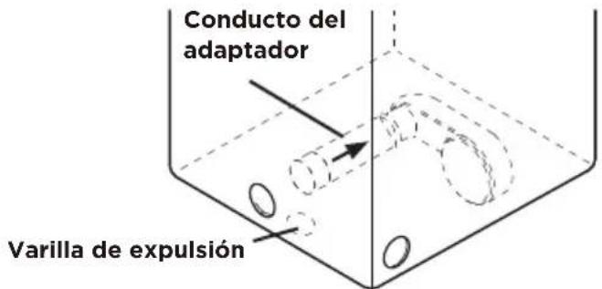 Conducto del adaptador Varilla de expulsión