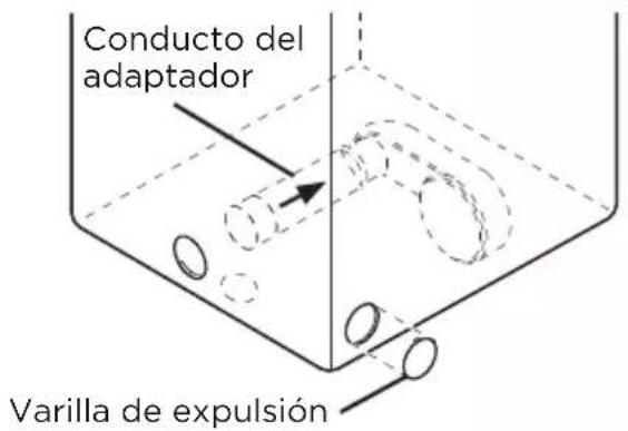 Conducto del adaptador Varilla de expulsión