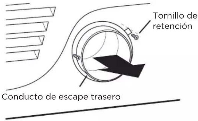 Tornillo de retención Conducto de escape trasero