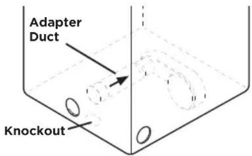 Adapter Duct Knockout