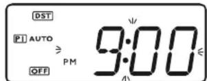 Emerson JMK2442 - To change the ‘On’, Day Mode, and ‘Off’ settings for Program 1: - 2
