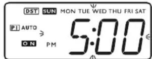 Emerson JMK2442 - To change the ‘On’, Day Mode, and ‘Off’ settings for Program 1: - 1