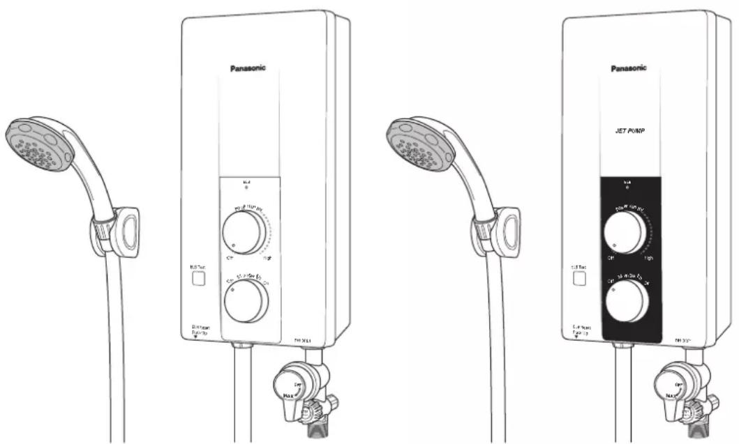 PANASONIC DH-3RP1 - Pancuran Mandi Elektrik (Kegunaan di Rumah) Electric Home Shower (Household Use) - 1