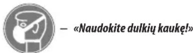 — «Naudokite dulkių kaukę!»