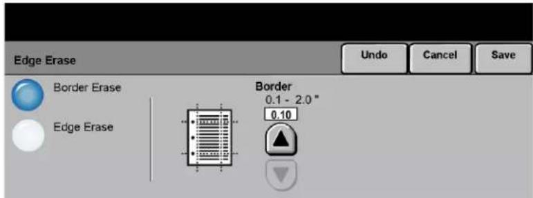 Edge Erase Border Erase Edge Erase Border 0.1 - 2.0" 0.10 Undo Cancel Save