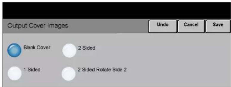 Output Cover Images Undo Cancel Save Blank Cover 2 Sided 1 Sided 2 Sided Rotate Side 2