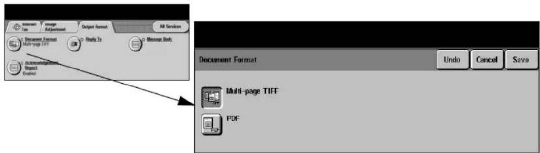 Document Format Multi-page TIFF PDF Undo Cancel Save