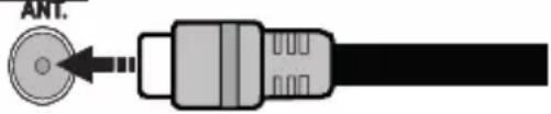 HYUNDAI FLP 32T343 - Az antenna csatlakoztatása - 1
