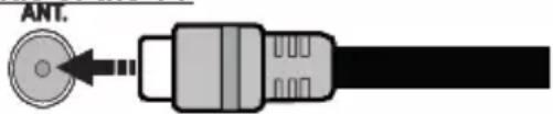 HYUNDAI HLP 24T539 - Rear side of the TV - 1