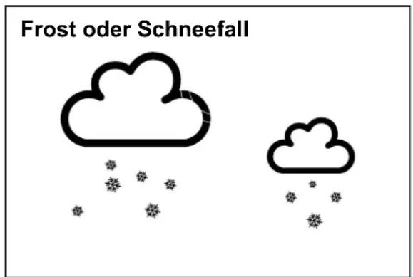 Frost oder Schneefall