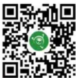 QR code with a green circular logo in the center, likely linking to a digital resource or website.