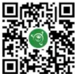 QR code with a green circular logo in the center, likely linking to a digital resource or website.