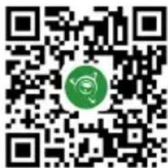 QR code with a green circular logo in the center, likely linking to a digital resource or website.