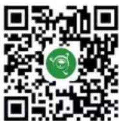 QR code with a green circular logo in the center, likely linking to a digital resource or website.