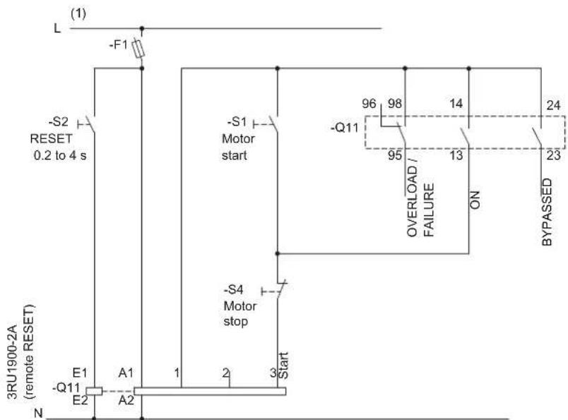 SIEMENS 3RW4027-1BB15 - Control of the 3RW40 by pushbutton - 2