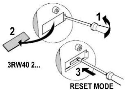 2 3RW40 2... 1 3 RESET MODE