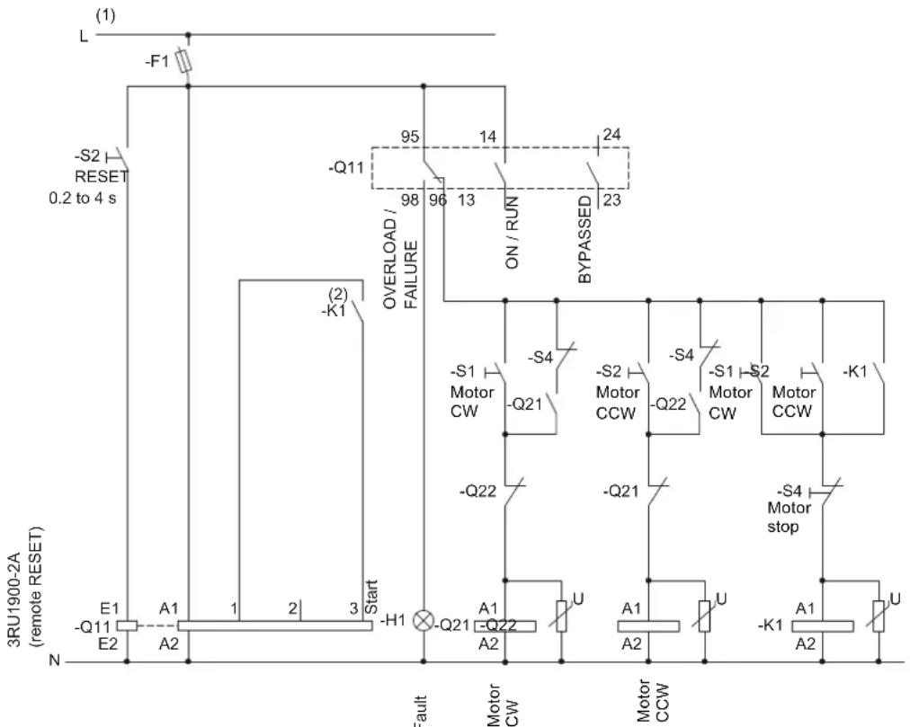 SIEMENS 3RW4027-1BB15 - Reversing circuit - 1