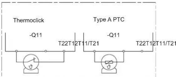 Thermoclick -Q11 Type A PTC -T22T12T11/T21 -T22T12T11/T21 -Q11