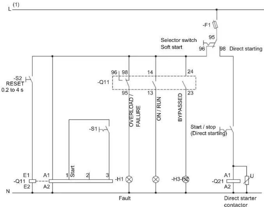 SIEMENS 3RW4027-1BB15 - 3RW40 and contactor for emergency starting - 3