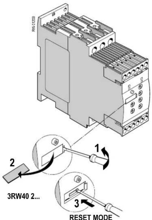 RW-01200 1 2 3RW40 2... 3 RESET MODE