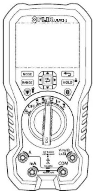 FLIR DM93-2 MODE RANGE HOLD OFF A mA Vrms/LO LoZS COM