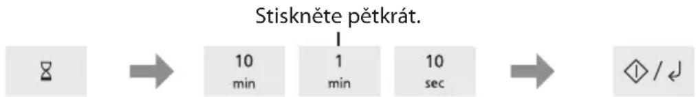 PANASONIC NN-K35NWM - Čas odstátí - 2