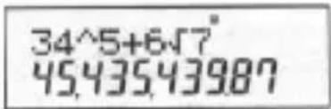 34^5+6√7 45,435,43987