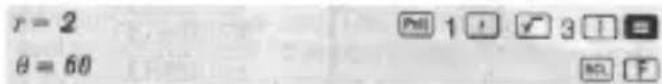 SENCOR SEC 170 - Prevod súradníc (Pol (x, y) Rec (e, Θ)) - 3