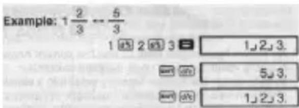 Example: 1 2/3 ← 5/3 1 2 3 1,2,3. 5,3. 1,2,3.