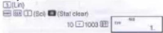 1 (Lin) (Sci) (Stat clear) 10 1000 1.