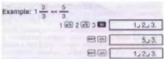 Example: 1 2/3 ← 5/3 1 2 3 1,2,3. 5,3. 1,2,3.