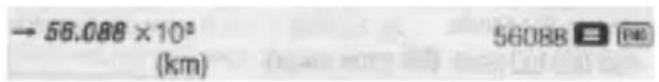 - 56.088 ×10² (km) 56088