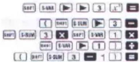 S47 S-VAR 3 x³ = { S47 S-SUM 3 - S47 S-SUM 3 X S47 S-VAR 1 X S47 S-VAR 1 + { S47 S-SUM 3 - 1 } =