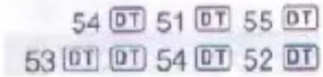 54 DT 51 DT 55 DT 53 DT DT 54 DT 52 DT