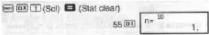 CLR 1 (Scl) = (Stat clear) 55 01 n= ISO 1.