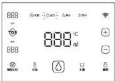 888 TDS 888 ℃ 888 ml + - 电源状态 + - 不适用 + -