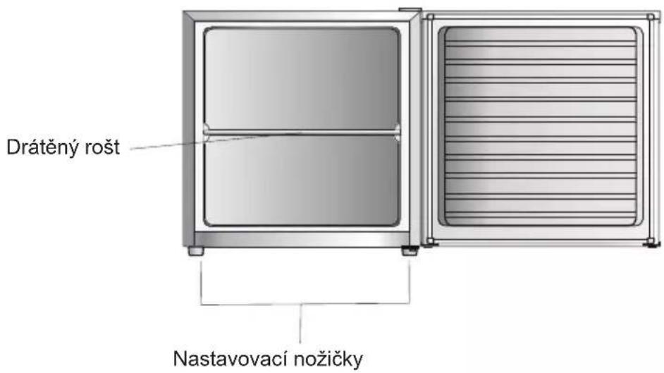 Drátěný rošt Nastavovací nožičky