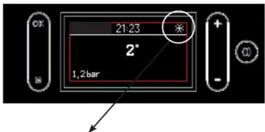 EDILKAMIN GORA 26 - Nastavitelné z nabídky pouze z TECHNICKÉHO SERVISNÍHO STŘEDISKA při prvním zapálení. - 1