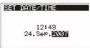 Metrel MI 3123 - Datum a čas / Set Date / Time - 1