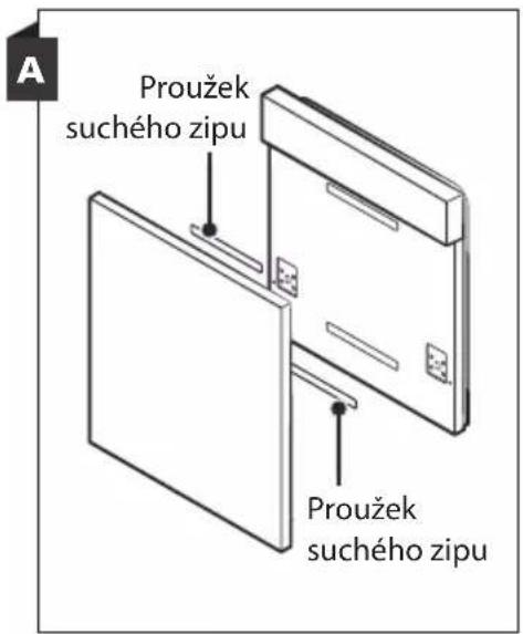 Philco PD 1466 DBIT - Postupujte podle specifických instalačních pokynů k připevnění dekoračního dveřního panelu. - 1