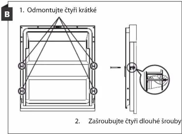 Philco PD 1466 DBIT - Postupujte podle specifických instalačních pokynů k připevnění dekoračního dveřního panelu. - 2