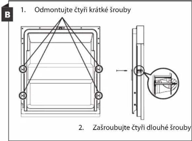 Philco PDI 1568 CBIT - Krok 2. Rozměry a montáž dekoračního panelu - 2