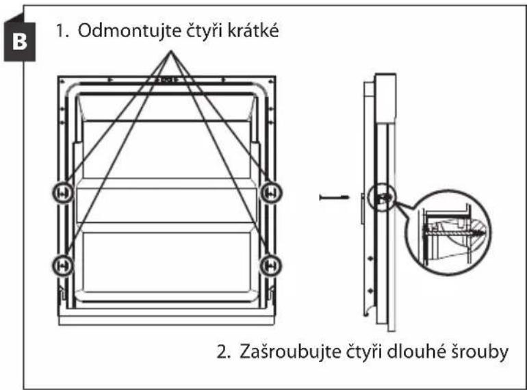 Philco PD 1466 CBIT - Krok 2. Rozměry a montáž dekoračního panelu - 2