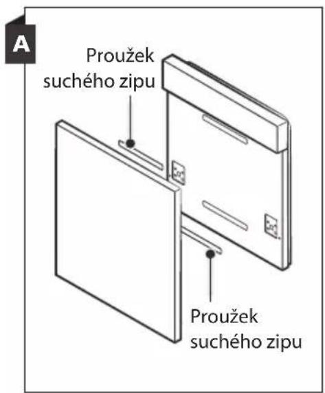 Philco PD 1466 CBIT - Krok 2. Rozměry a montáž dekoračního panelu - 1