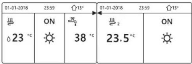 01-01-2018 23:59 13° 01-01-2018 23:59 13° ON 38 °C 23.5°C ON 23 °C 23.5°C